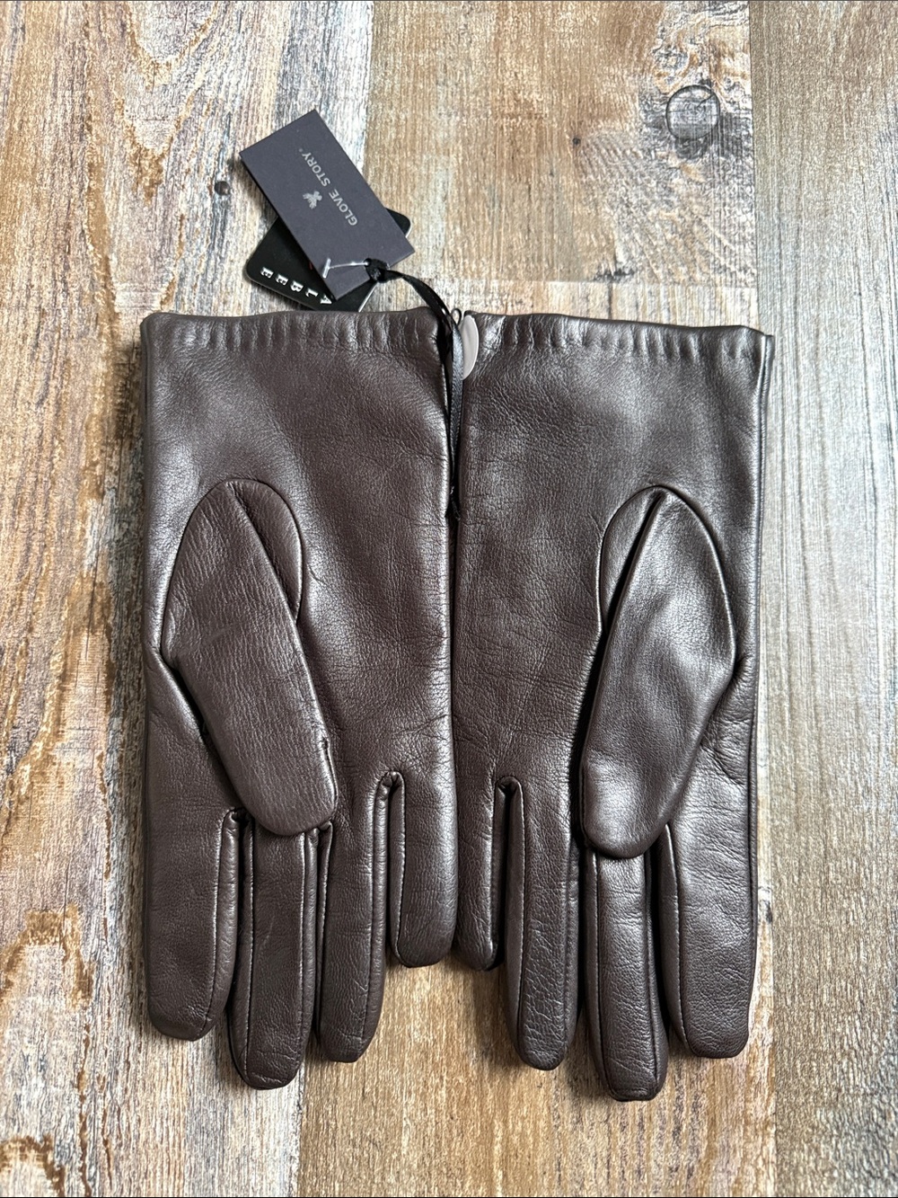 Glove Story | Brown Leather Gloves w Cashmere lining